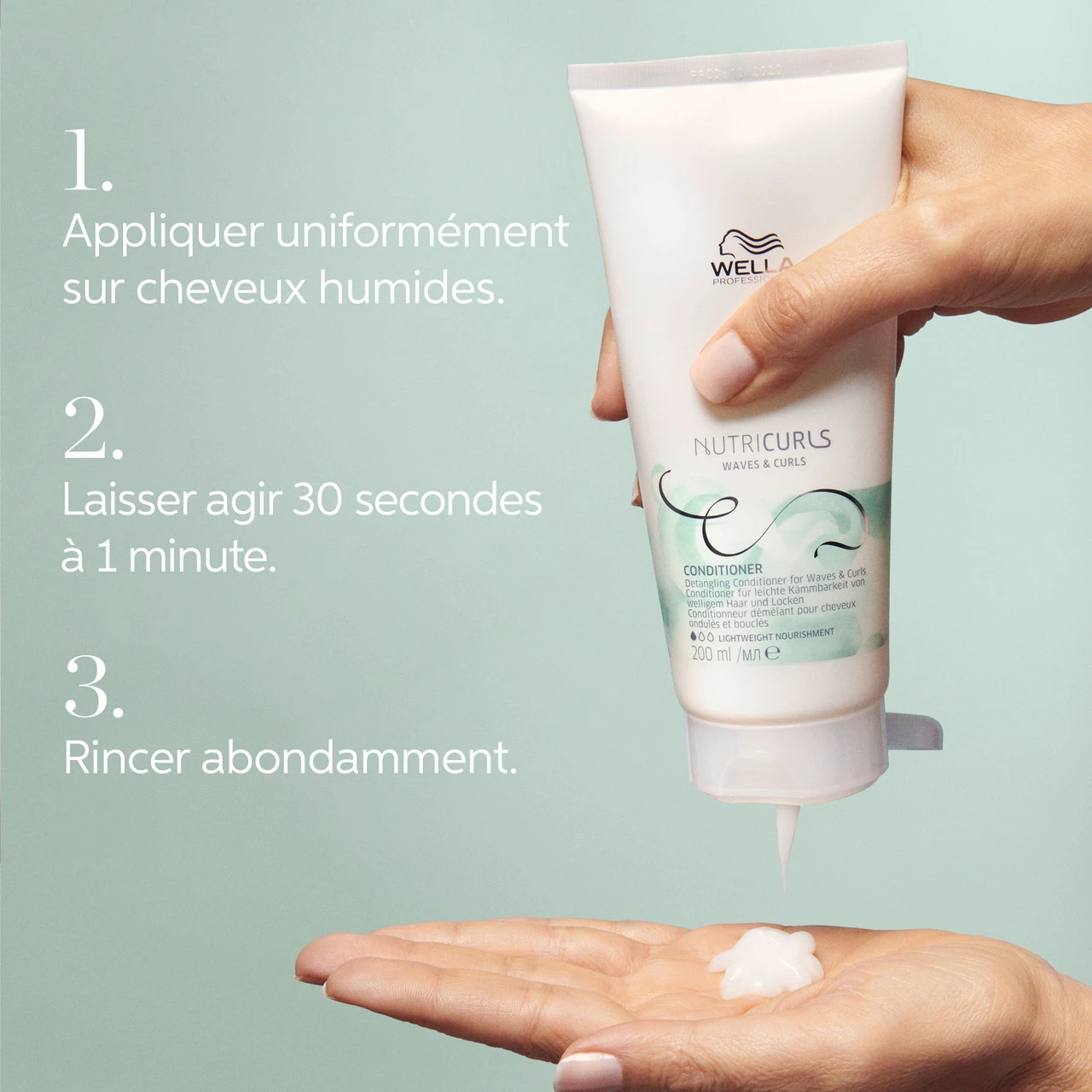 Conditionneur Nutri Curls Wella 1000ml – Image 4