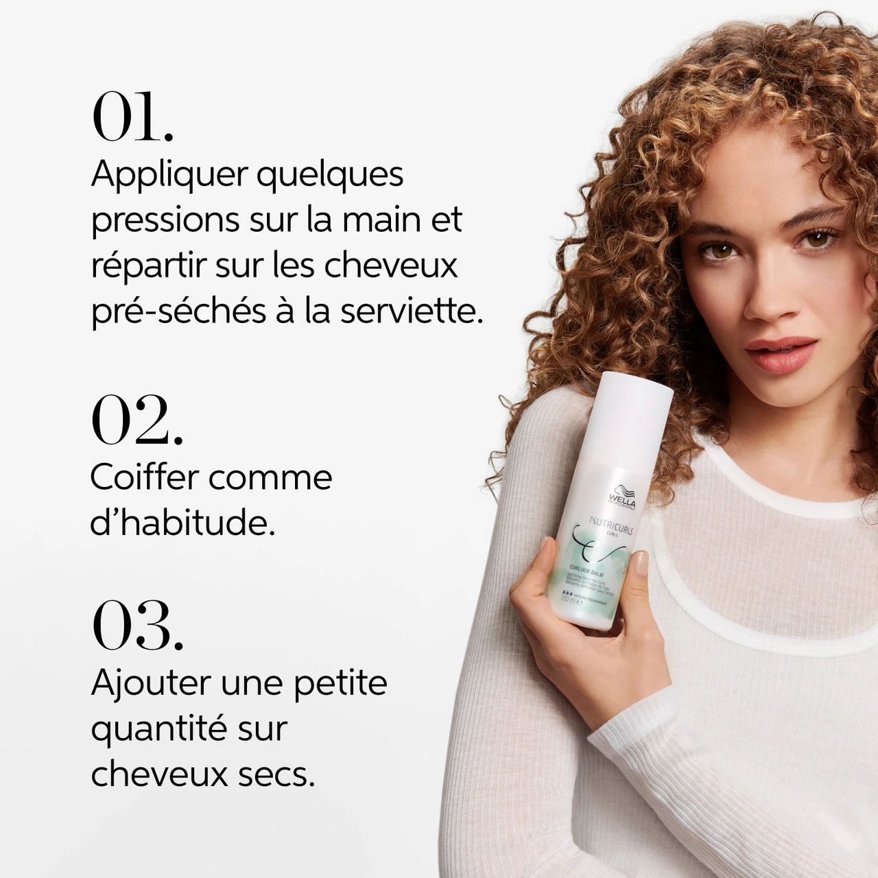 Baume De Définition Pour Boucles Nutri Curls Wella 150ml – Image 2