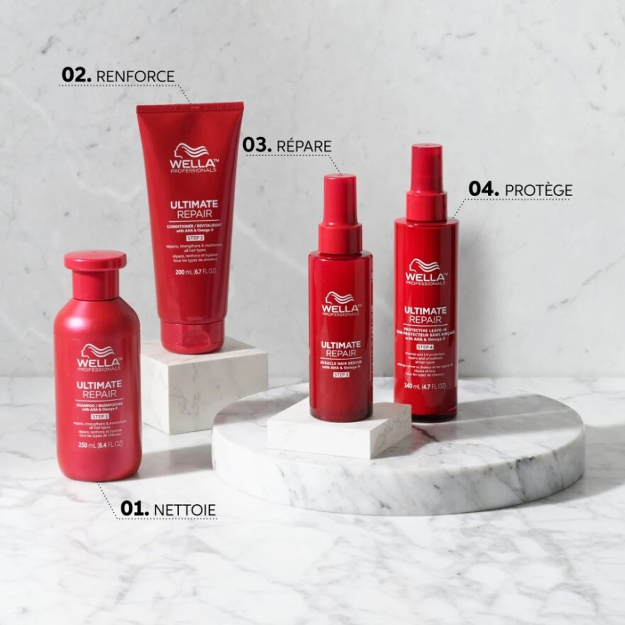 Soin Protecteur Sans Rinçage Ultimate Repair Wella Professionals 140 Ml – Image 6