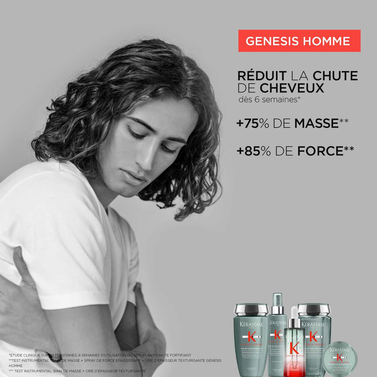 Sérum Anti-Chute Fortifiant Genesis Homme Kérastase 90ml – Image 4