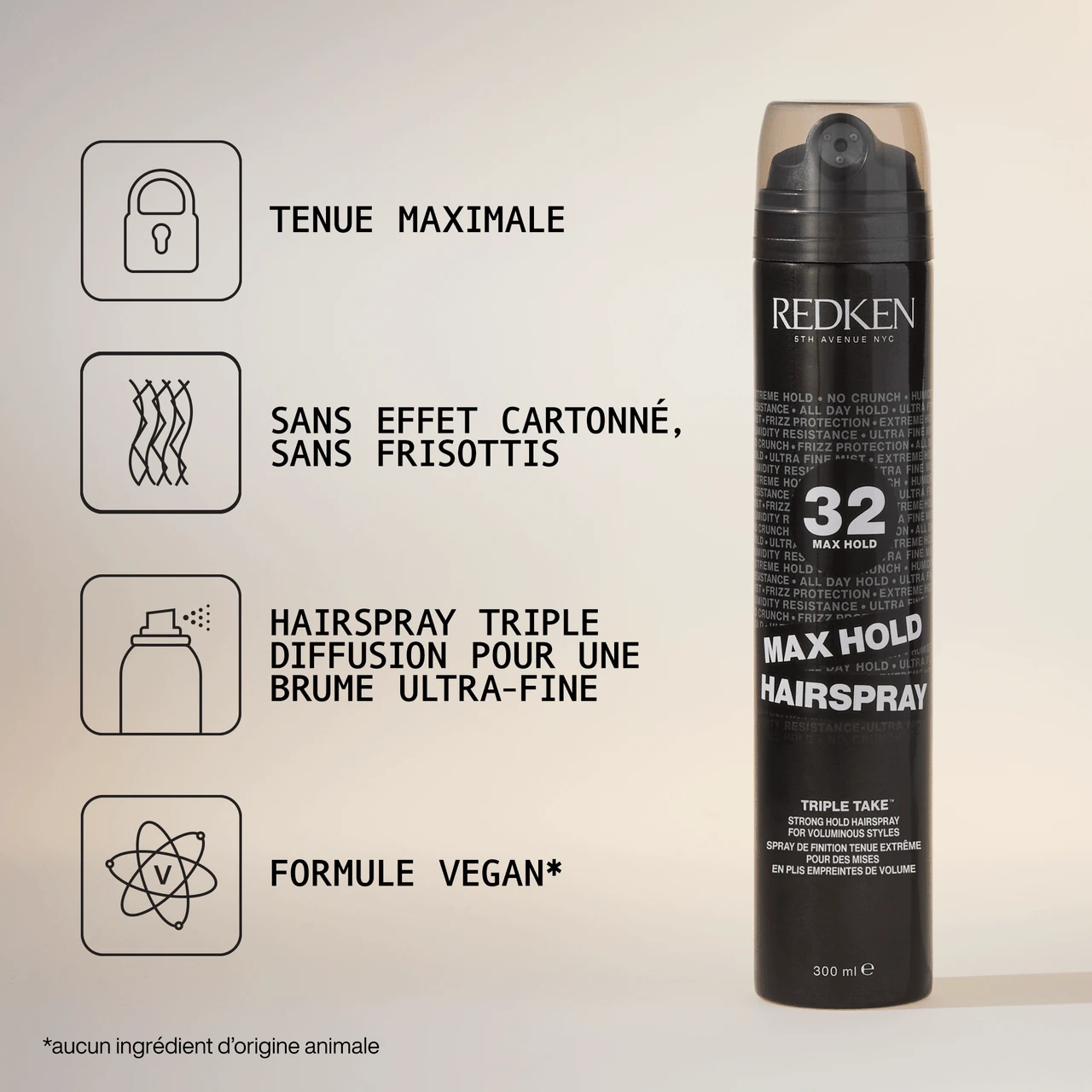 Max Hold Hairspray 32 Redken 300ml â Image 2