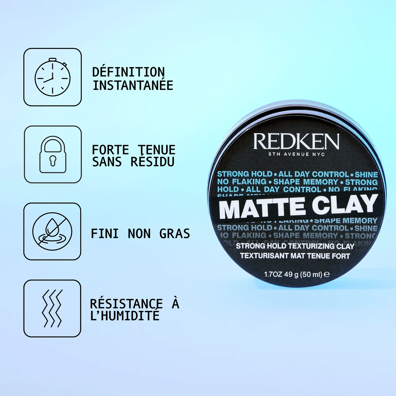 Matte Clay Strong Hold Redken 75ml â Image 2