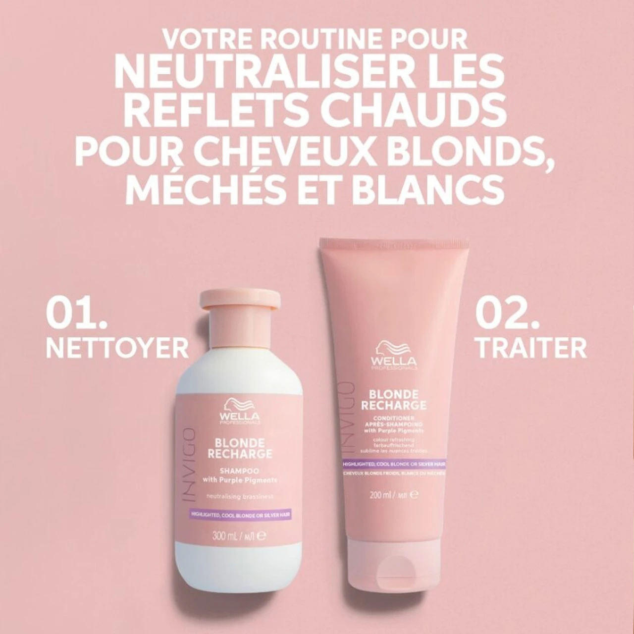 Shampooing Blonde Recharge Invigo Wella 500 Ml – Image 4