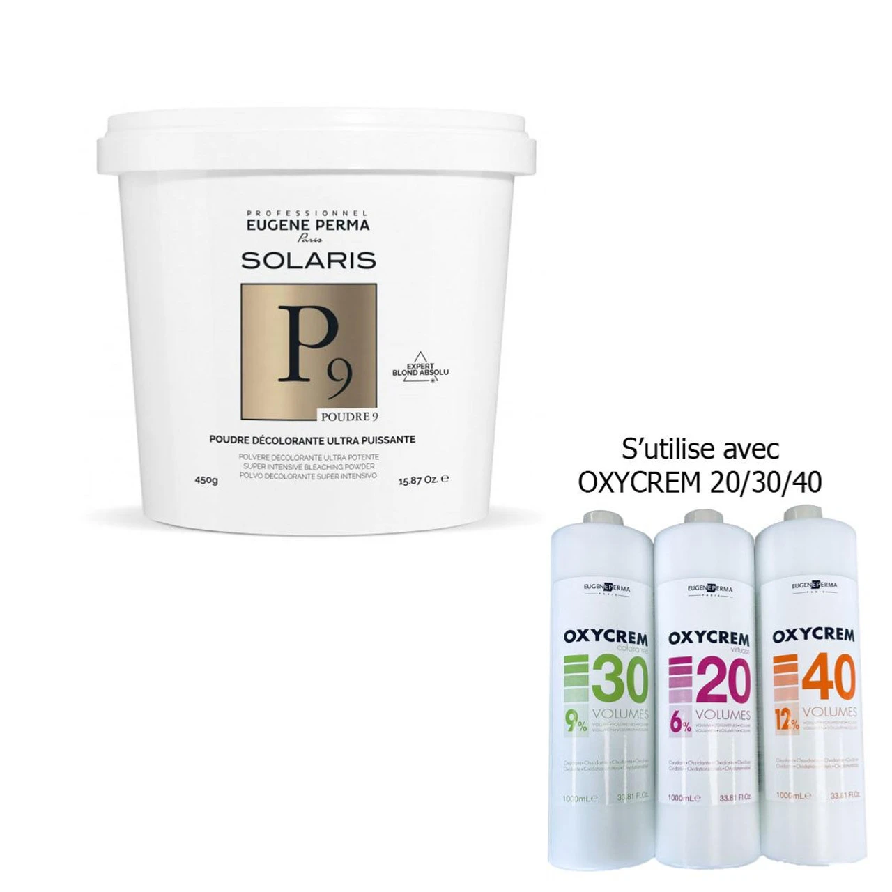 Poudre Décolorante Solaris P9 Ultra Puissante Eugène Perma 450g – Image 2
