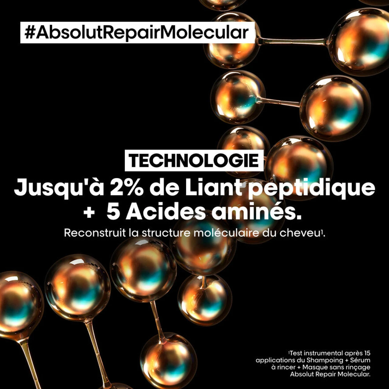 Shampooing Absolut Repair Molecular L'Oréal Professionnel 500 Ml – Image 5