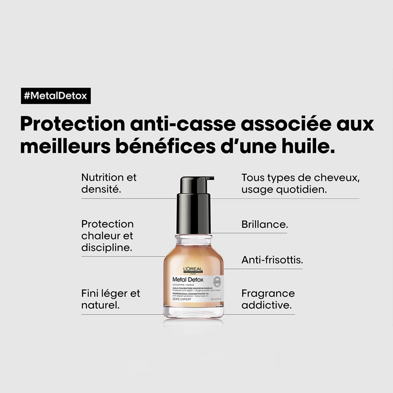 Huile Concentrée Professionnelle Metal Detox L'Oréal 50ml – Image 3