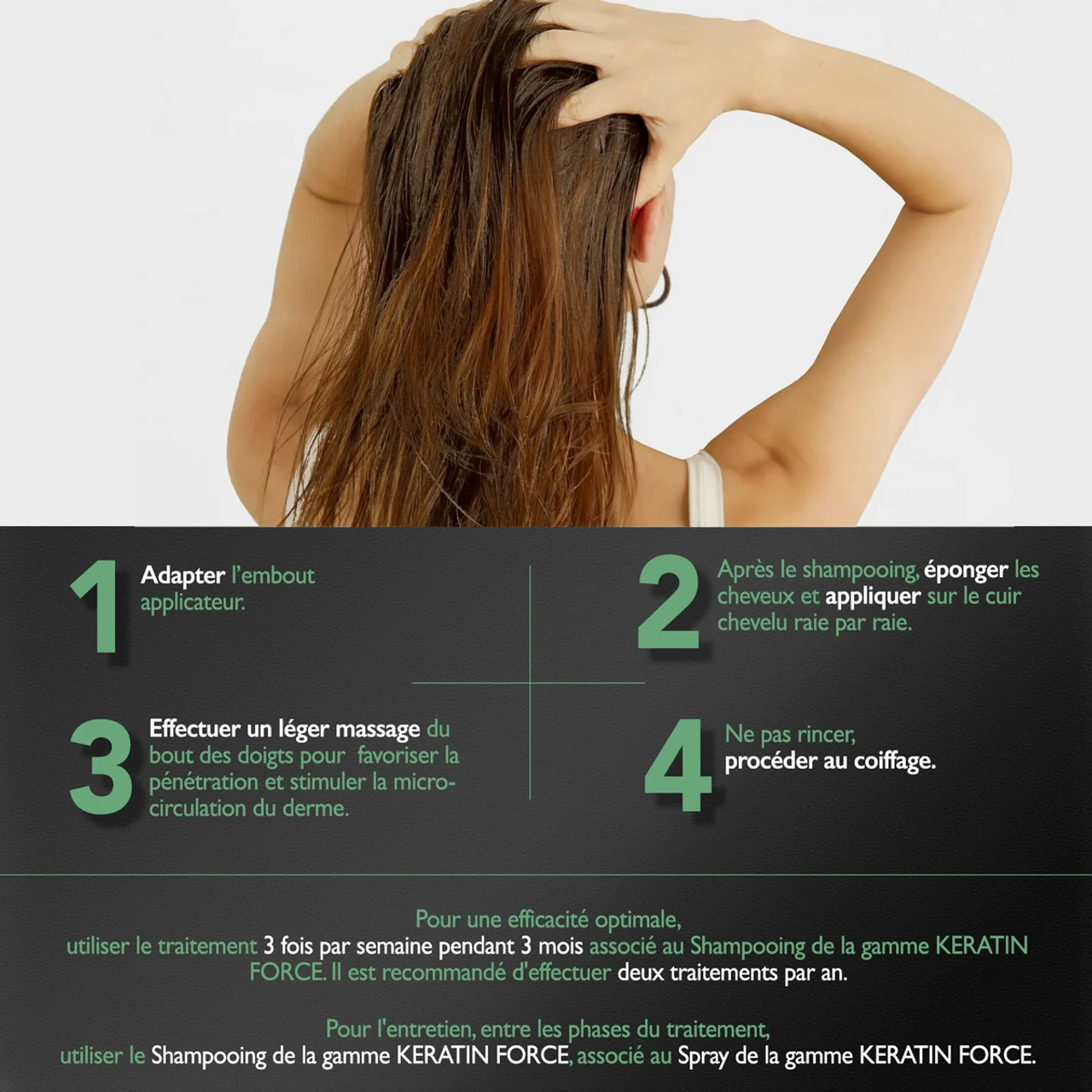 Spray Keratin Force Eugène Perma 200ml – Image 3