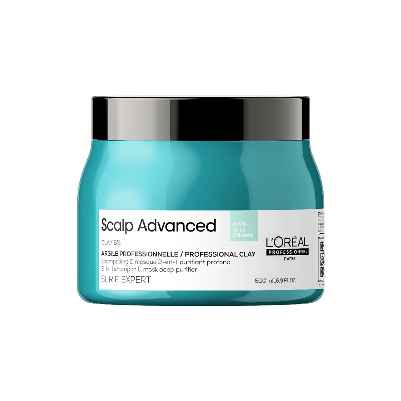 Argile 2-en-1 Purifiante Anti Gras Scalp Advanced L'Oréal 500ml
