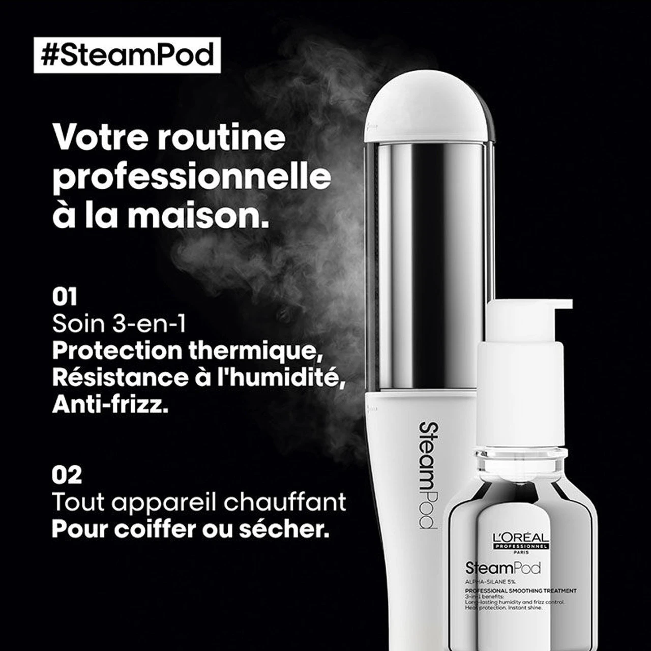 Pack Steampod 4 + Soin Lissant 3 En 1 50 Ml â Image 3